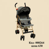 Легкая складная детская коляска серая