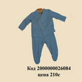 Пижама унисекс для новорожденных мальчиков и девочек, трикотажный комбинезон с длинными рукавами, топ + штаны на резинке, комплект одежды в рубчик